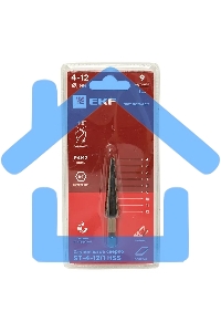 Сверло ступенчатое ST-4-12/1 HSS (9 ступ.)