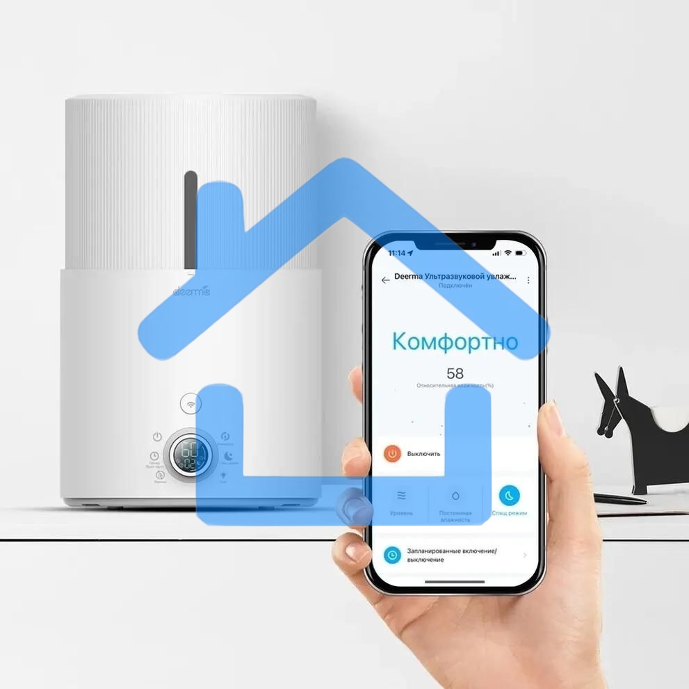 Увлажнитель воздуха ультразвуковой Deerma DEM-SJS300W, 4.4л белый