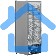 Холодильник Nordfrost NRT 145 132 серебристый двухкамерный 209/68 л морозилка сверху, ручная разморозка