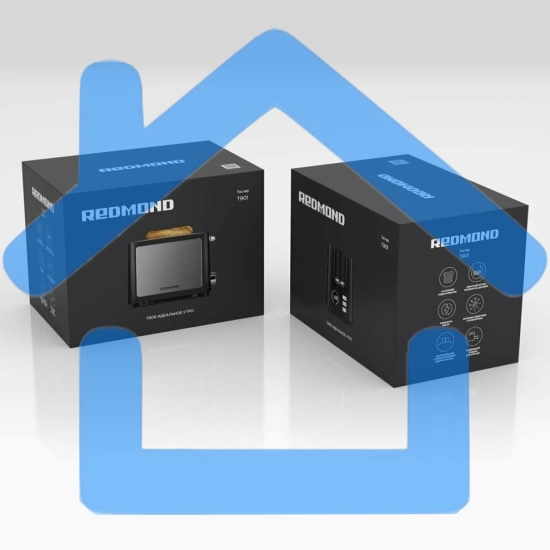 Тостер Redmond T901 900Вт черный