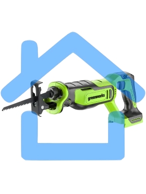 Пила сабельная аккумуляторная GreenWorks GPT-BLRS-1, 24V, без АКБ и ЗУ (1200607)