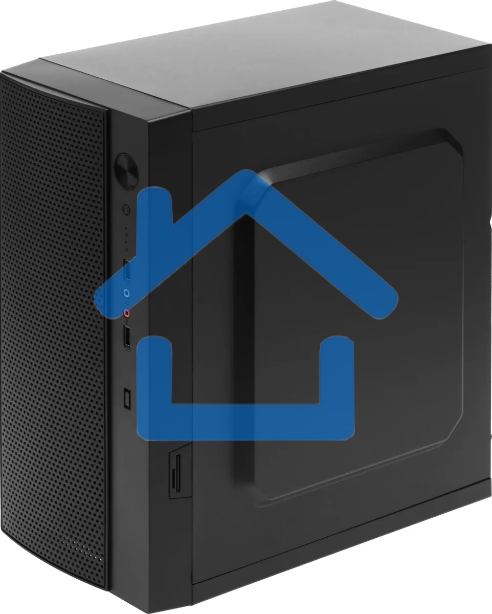 Компьютерный корпус Accord ENTRY ACC-242B черный без БП mATX 2xUSB 2.0 audio