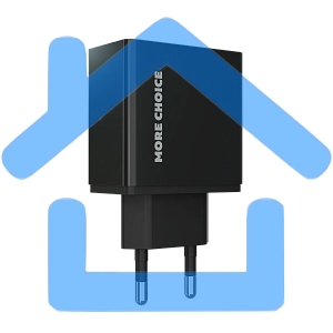 Зарядное устройство MORE CHOICE (4610196409882) NC11m 2USB 2.4A для micro USB черный