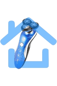 Электробритва Centek CT-2170 (синий) ротор 3D, влажное бритье, 3 плав.головки, 2-ные лезвия, до 50 мин раб