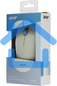 Мышь беспроводная Acer OMR205 белый/голубой, 1200 dpi, радиоканал, USB, кнопки - 3