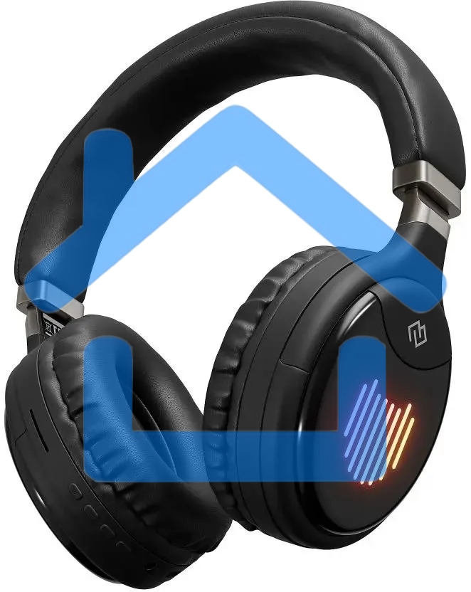 Гарнитура накладные Digma BT-16 черный беспроводные bluetooth оголовье