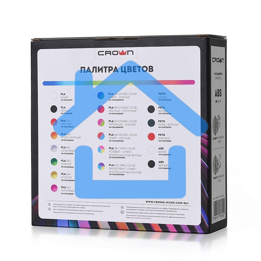 Филамент Crown Micro CM-FILPLAS006G PLA Silk 1.75 1кг зеленый