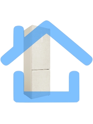 Холодильник Hotpoint HT 6200 AB бежевый двухкамерный 240/83л морозилка снизу, No Frost