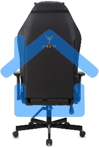 Кресло игровое Knight RAMPART черный, ромбик, эко.кожа, с подголов. крестовина металл