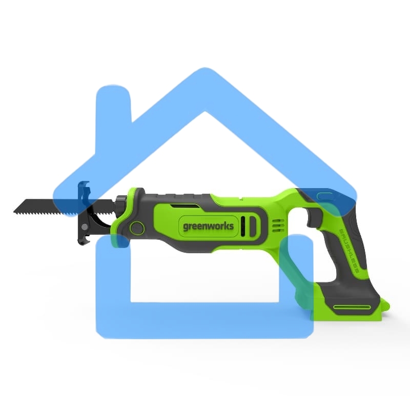 Пила сабельная аккумуляторная GreenWorks GPT-BLRS-1, 24V, без АКБ и ЗУ (1200607)