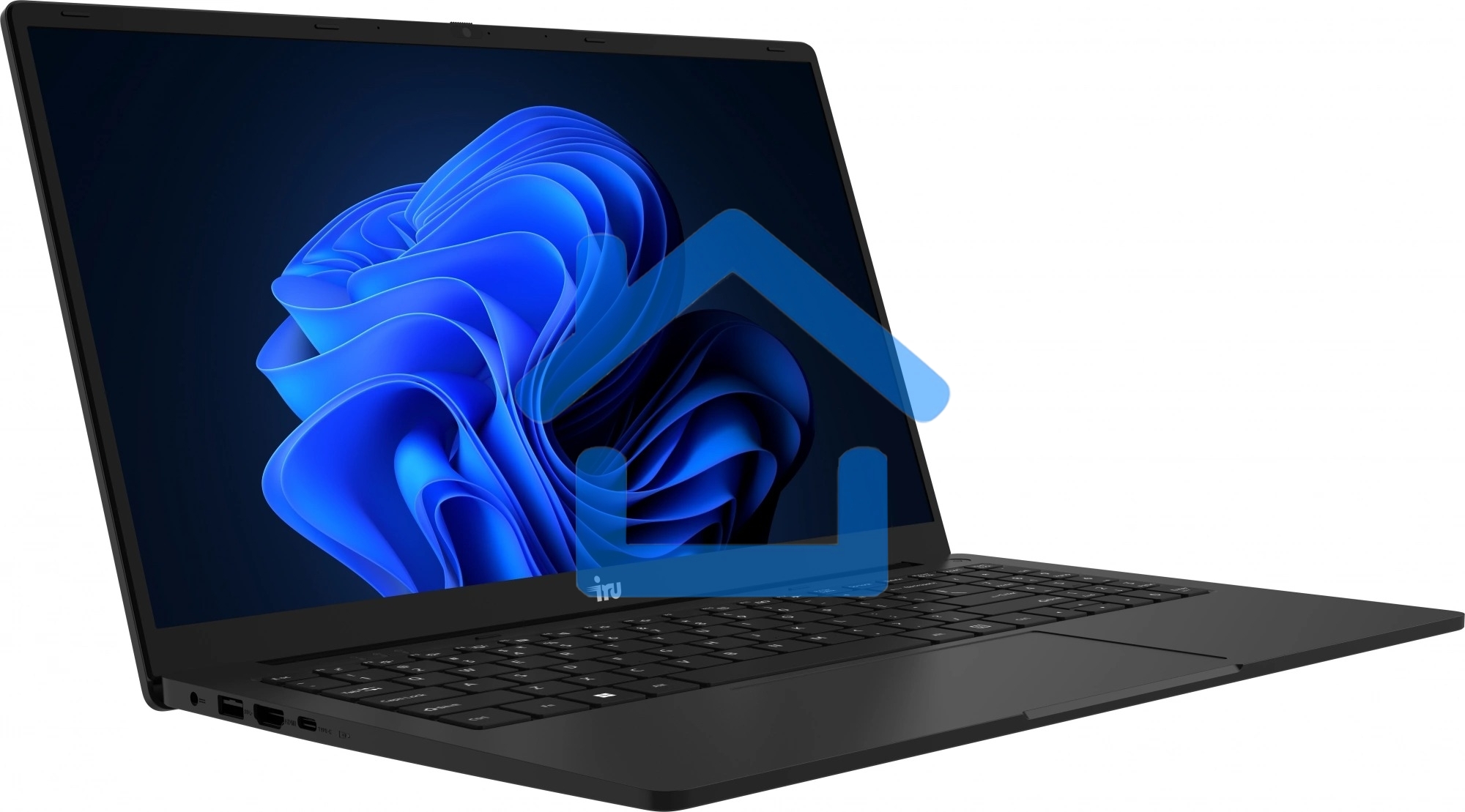 Ноутбук IRU Strato 15ALI черный Core i3 1215U 16Gb SSD 512Gb Intel Iris Xe graphics 15.6