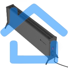 Конвектор Neoclima Nano 1500B черный, 1500 Вт, 20 м2, термостат