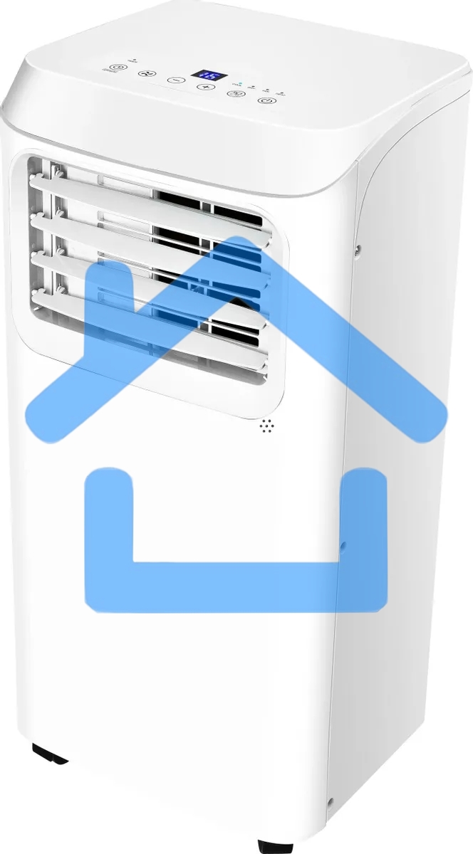 Кондиционер мобильный Hyundai HPAC-07-2 7000 BTU, 15 м², 64 дБ, охлаждение, осушение, белый