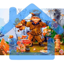 Картина по номерам БЕЛОСНЕЖКА 953-AS Веселые грибники