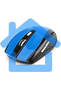 Мышь беспроводная Gembird MUSW-330-1 синий, 2400 dpi, радиоканал, USB, кнопки - 6