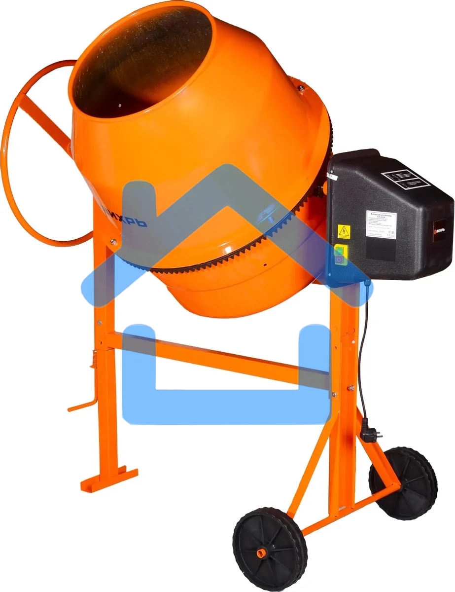 Бетономешалка Вихрь БМ-230П (74/1/18) 1000 Вт, 230 л, полиамидный венец, 32 об/мин