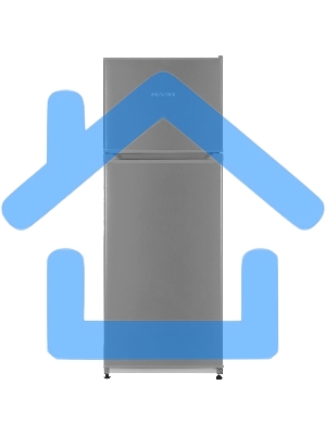 Холодильник Nordfrost NRT 145 132 серебристый двухкамерный 209/68 л морозилка сверху, ручная разморозка