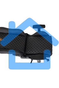 Кресло игровое Knight RAMPART черный, ромбик, эко.кожа, с подголов. крестовина металл