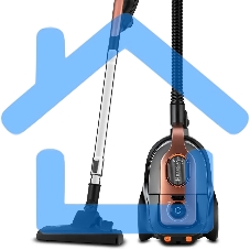 Пылесос Vitek VT-8117(BK) коричневый/черный, 450/2200 Вт, уборка сухая, пылесборник циклонный фильтр, 2,5 л