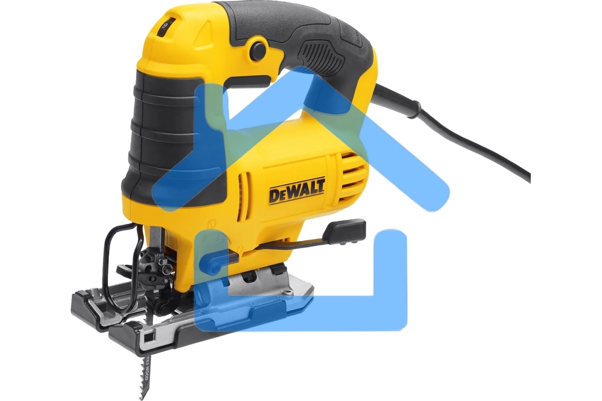 Лобзик DeWalt DWE349-KS   с верхней рукояткой, 650 Вт, ход 20 мм