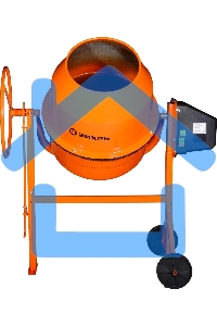 Бетономешалка Вихрь БМ-230П (74/1/18) 1000 Вт, 230 л, полиамидный венец, 32 об/мин