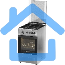 Плита газовая Darina 1D1 GM 241 014 Х нержавеющая сталь/черный, конфорок 4 шт, духовка 50 л, 50 см x 85 см x 60 см