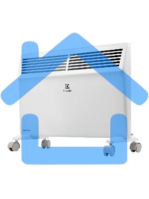 Конвектор Electrolux ECH/AS2 -1500 ER белый, 1500 Вт, 20 м2, термостат, дисплей