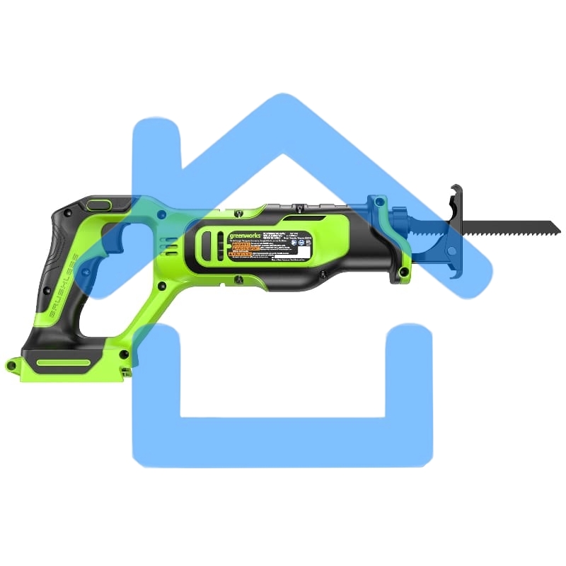 Пила сабельная аккумуляторная GreenWorks GPT-BLRS-1, 24V, без АКБ и ЗУ (1200607)