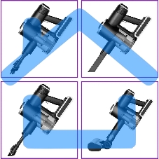 Пылесос ручной Kitfort КТ-5123 350Вт черный/серебристый