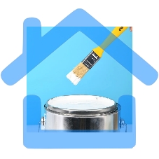 Кисть малярная Deli DL509111 с пластиковой ручкой 25 мм, натуральная щетина