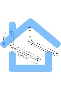 Кронштейн наст. для СВЧ Kromax MICRO-7s серебристый