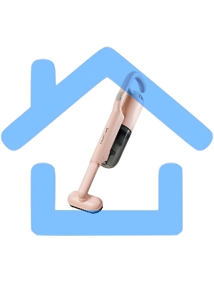 Пылесос вертикальный Galaxy Line GL 6221 бежевый, питание от аккумулятора, 130 Вт, уборка сухая, пылесборник 0.3 л, работа от АКБ max - 30 мин