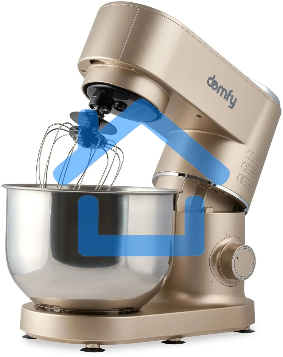 Миксер планетарный Domfy DSC-KM301 1200Вт золотистый