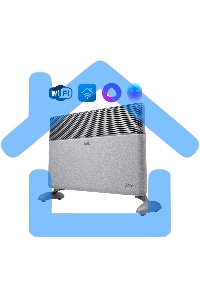 Конвектор Ballu Apollo digital INVERTER Moon Gray BEC/ATI-1501 серый, 1500 Вт, 20 м2, термостат, дисплей, WiFi