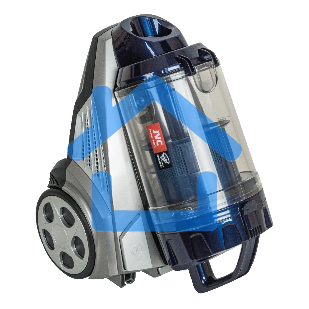 Пылесос JVC JH-VC423 синий/серый, 420/2400 Вт, уборка сухая, пылесборник контейнер, 3 л.