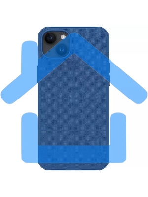 Чехол Super Frosted Shield Pro, синий, (AP IP15 Plus)