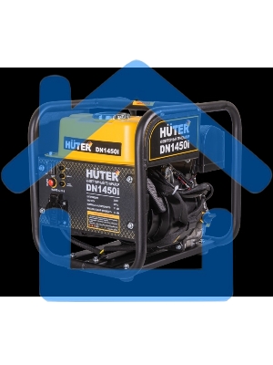 Электрогенератор бензиновый инверторный Huter DN1450i, 1.3 кВт, 96 дБ, 12.42 кг