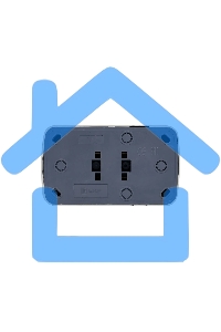 Розетка EKF Basic Минск EGR16-128-10 2-местная ОП 16А с заземлением белая