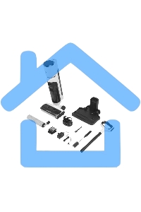 Пылесос вертикальный Redmond VH-1312 белый, питание от аккумулятора, 200 Вт, уборка сухая/влажная, пылесборник 0,72 л (работа от АКБ max 24 мин)