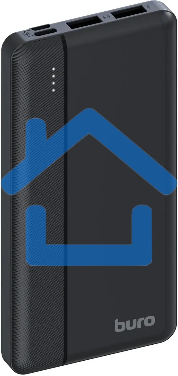 Портативный аккумулятор Buro BP10A 10000mAh 10W 2A 2xUSB-A черный