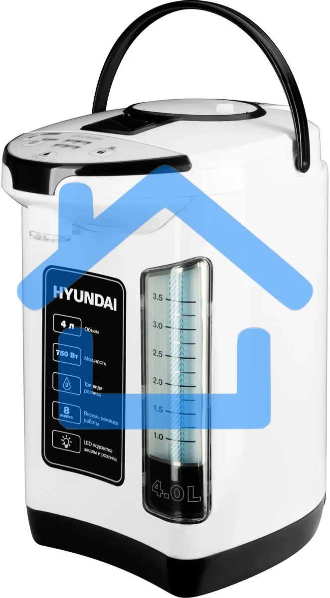 Термопот Hyundai HYTP-4840 4л, 750Вт, белый/черный