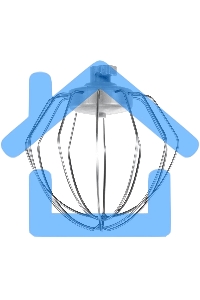 Миксер планетарный Eurostek EHM-205 чаша 5 л, 2000 Вт, бежевый