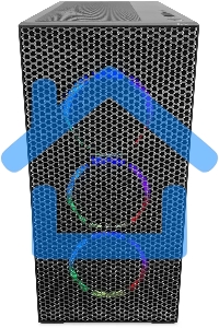 Компьютер IRU Game 710Z7GP TWR i7 12700F (2.1) 64Gb SSD1Tb RTX 4080 Super 16Gb FreeDOS GbitEth 850W черный (2075026)