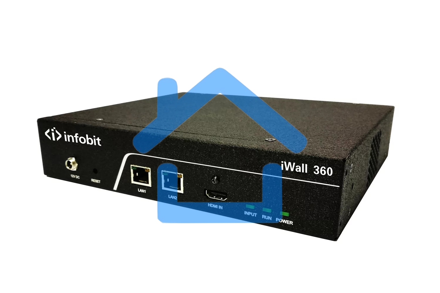 Контроллер видеостены Infobit iWall 360 1 вход 4K HDMI, 4 выхода 1080р, вращение на 360 градусов. Поддержка каскадирования.