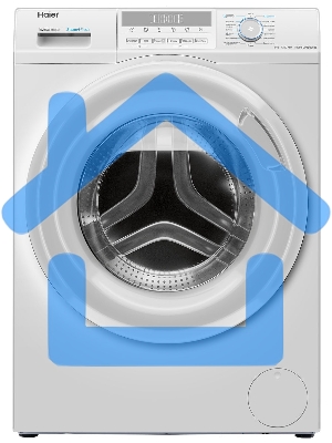 Стиральная машина Haier HW60-BP12929BE белая, загрузка фронтальная 6кг, 1200 об/мин., класс: A+++