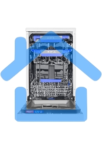 Посудомоечная машина MAUNFELD MWF45331W Inverter, белый, 45 см, 10 компл., 44 дБ, класс A+++