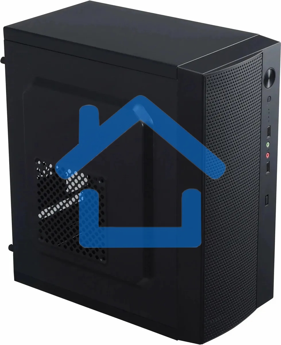 Компьютерный корпус Accord ENTRY ACC-242B черный без БП mATX 2xUSB 2.0 audio