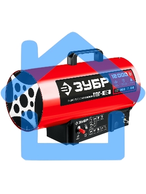 Газовая тепловая пушка ЗУБР, 12 кВт