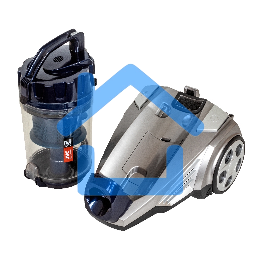 Пылесос JVC JH-VC423 синий/серый, 420/2400 Вт, уборка сухая, пылесборник контейнер, 3 л.