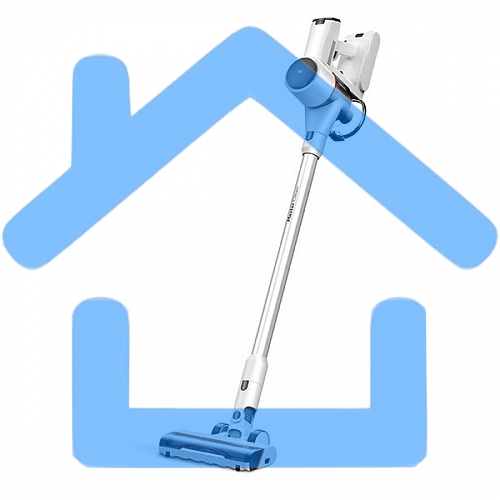 Пылесос вертикальный BQ VCA0103H белый/черный, 2 в 1 вертикальный и компактный / технология циклон, эффективный сбор пыли и простота экплуатации / Quiet performance, низкий уровень шума / до 30 мин непрерывной работы / для эффективной уборки удобный индик